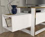 Hanah Home Mueble para TV Blanco y Dorado